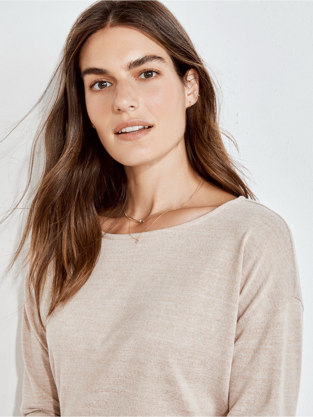 Haven Well Within Cream Oatmeal Boatneck Sweater Sz XS BNWT